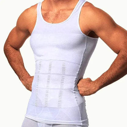 Nahtloses Kompressionsunterhemd für Männer – formt Taille & Bauch, unterstützt beim Abnehmen und sorgt für eine schlanke Silhouette.