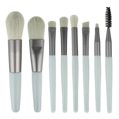Make-up Pinselset – 8 weiche, flauschige Pinsel für Foundation, Rouge, Puder, Lidschatten und Blending