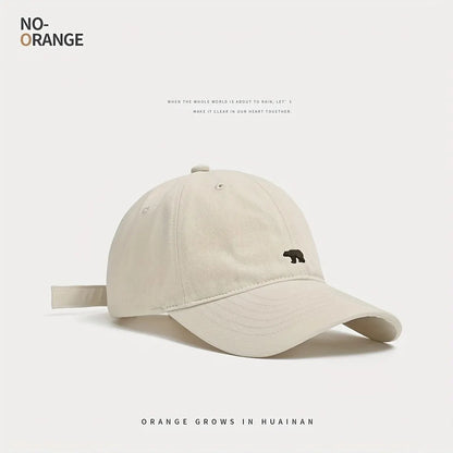 Baseball Cap mit Bären-Stickerei – atmungsaktiv, verstellbar und mit UV-Schutz für jeden Tag.