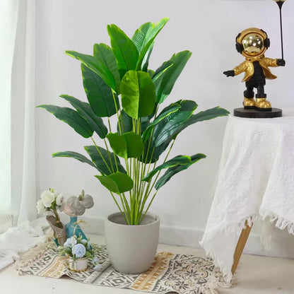 Künstliche Tropenpflanze – Große Monstera oder Bananenblätter für stilvolle Deko in Haus und Garten