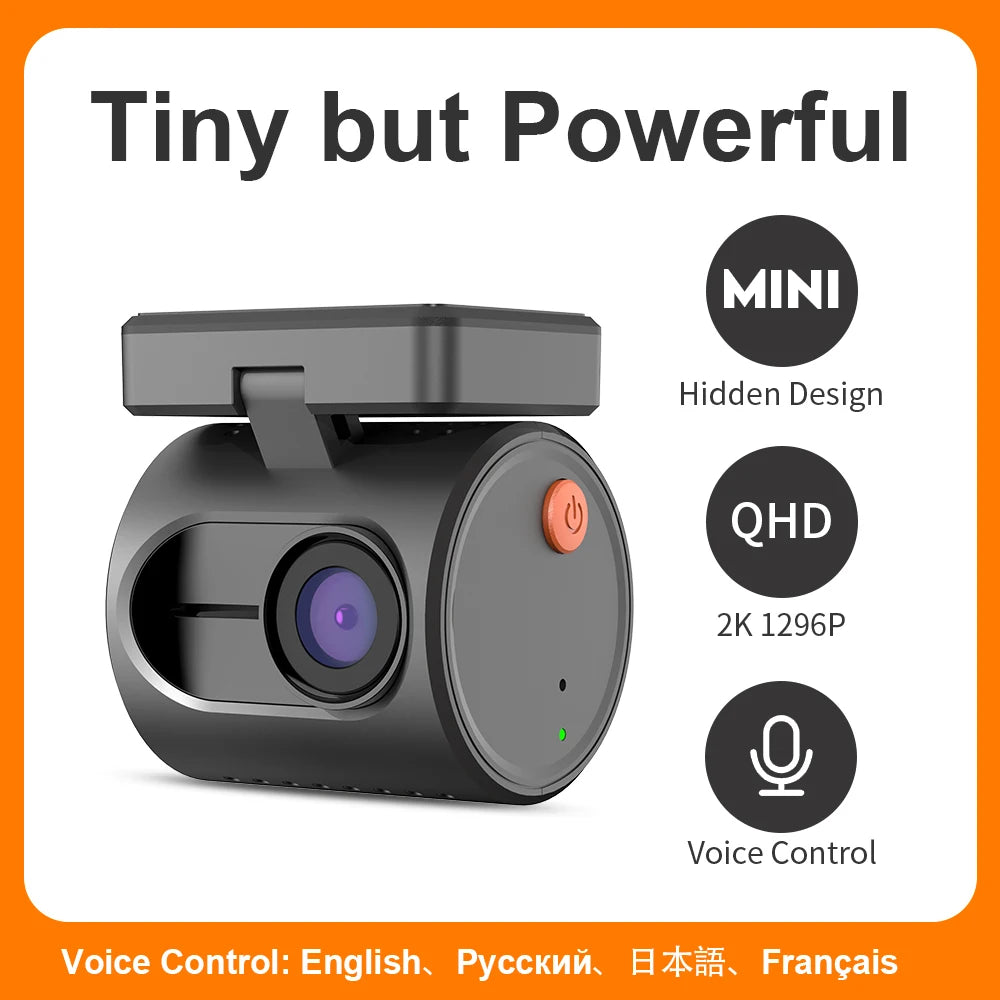 KAWA MINI 3 Dashcam mit 2K-Auflösung, Nachtsicht, Sprachsteuerung & WLAN – kompakt, smart und ideal für sicheres Fahren.