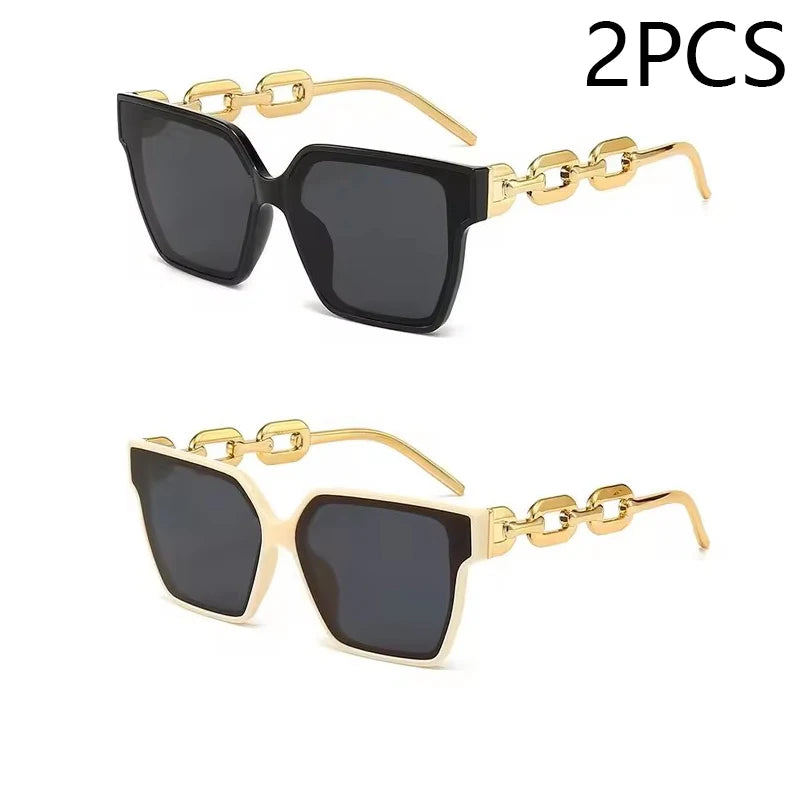 Vintage Rechteck-Sonnenbrille im Cat-Eye-Design – 2023er Brand-Style, retro & elegant, ideal für Damen beim Fahren oder als Fashion-Accessoire.