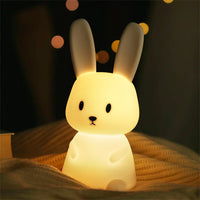 Nachtlicht Hase mit LED – dimmbar, USB-aufladbar und ideal fürs Einschlafen im Kinderzimmer