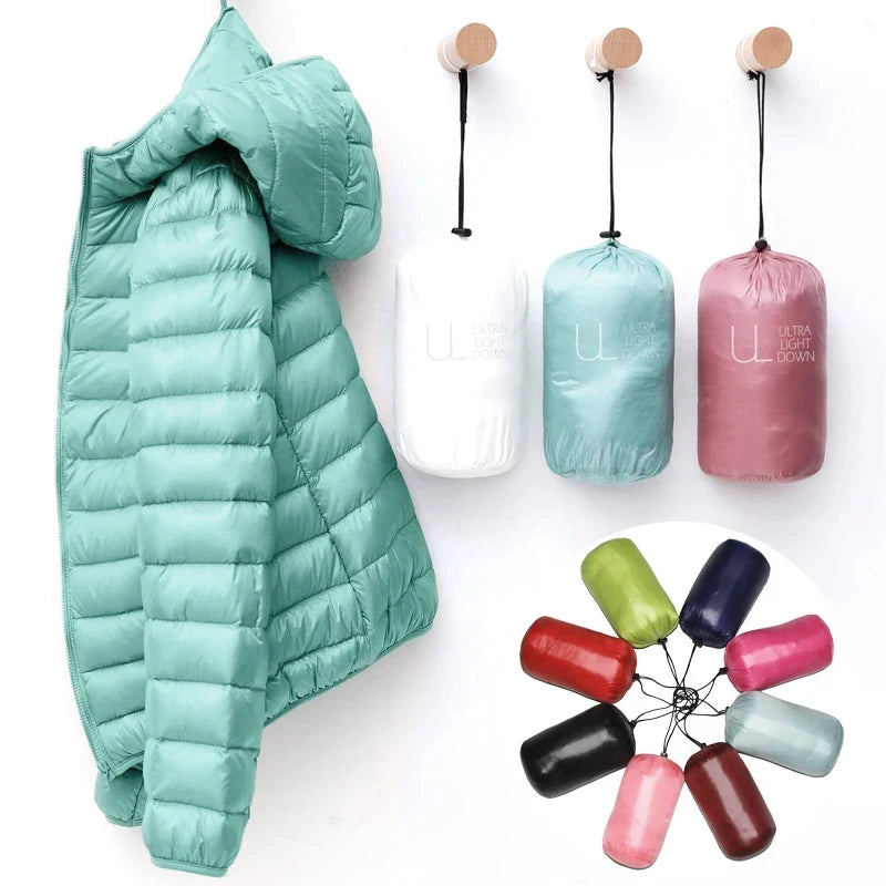 Leichte Daunenjacke mit winddichtem Design – schmal geschnitten, warm und perfekt für kalte Tage mit stylischem Komfort.