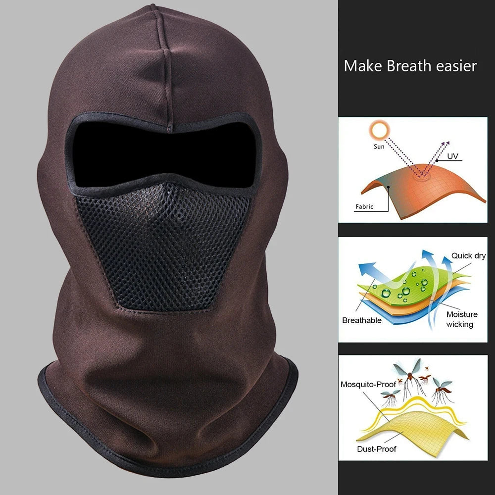 Thermo Sturmhaube – Vollgesichtsmaske aus Fleece für optimalen Kälteschutz. Ideal für Radfahren, Motorradfahren, Skifahren, Angeln und Outdoor-Abenteuer.