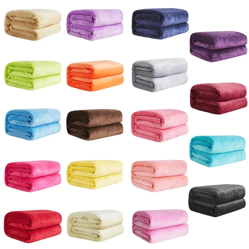 Coperta in pile-flanella – morbida, calda e perfetta come copertura per il letto o il divano in colori eleganti.