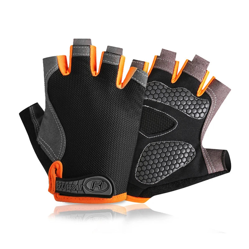 Atmungsaktive Halbfingerhandschuhe mit rutschfestem Grip – leicht, bequem und ideal für Radfahren, Fitness oder Training.