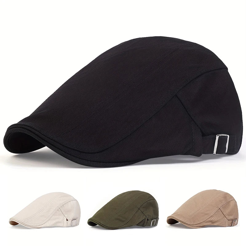 Hip-Hop Beret im Unisex-Style – leichter, einfarbiger Look für sonnige Tage draußen.