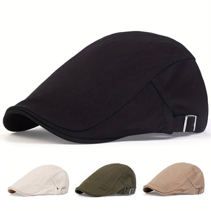 Hip-Hop Beret im Unisex-Style – leichter, einfarbiger Look für sonnige Tage draußen.