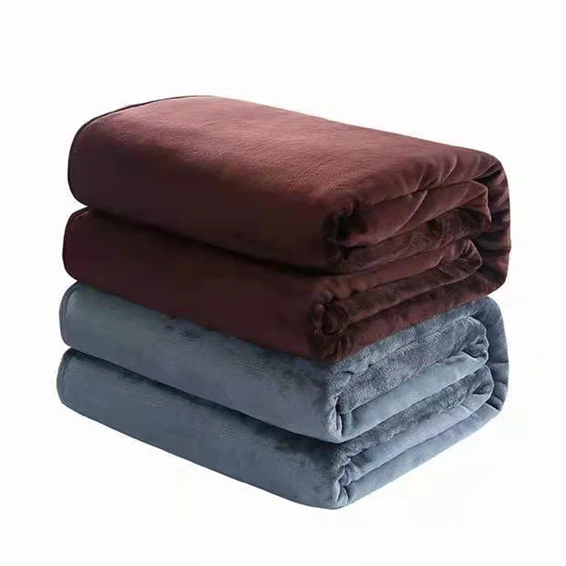 Coperta in pile-flanella – morbida, calda e perfetta come copertura per il letto o il divano in colori eleganti.