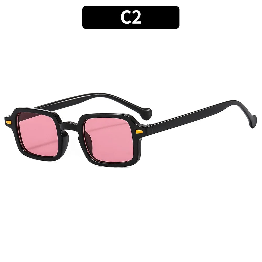 Luxuriöse rechteckige Sonnenbrille im Vintage-Stil – unisex, UV400 & Anti-Glare, ideal für elegante Alltags- oder Sommer-Looks.