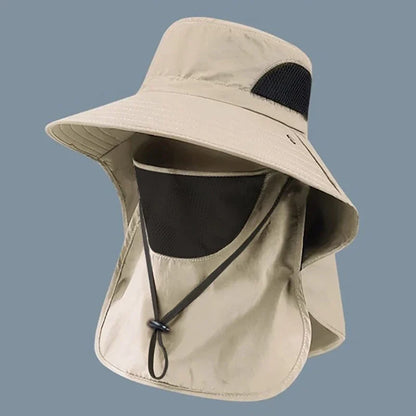 UV-Schutz Sonnenhut mit Nackenschutz – ideal für Outdoor, Wandern, Angeln und mehr.