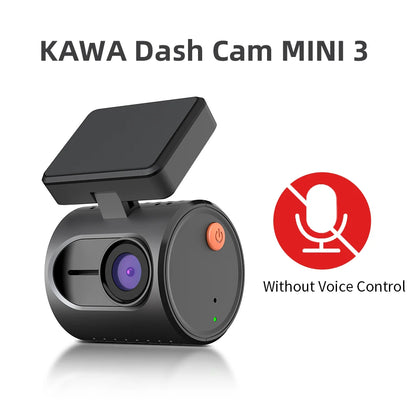 KAWA MINI 3 Dashcam mit 2K-Auflösung, Nachtsicht, Sprachsteuerung & WLAN – kompakt, smart und ideal für sicheres Fahren.
