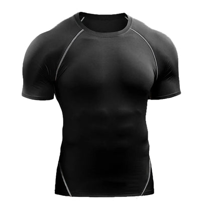 Elastisches Kompressionsshirt für den Sommer – schnelltrocknend, atmungsaktiv und ideal für Running, Workout oder Gym.