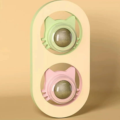 Drehbares Katzenminze-Spielzeug – Schleck- und Beißspielzeug zur Zahnpflege für Wohnungskatzen