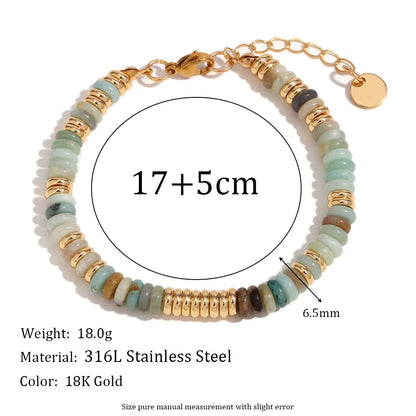 MamacitaSlay Armband mit Jade, Tigerauge, Howlith, Malachit & Achat – stilvoller Mix aus Natursteinen für Glück, Balance & Gesundheit.