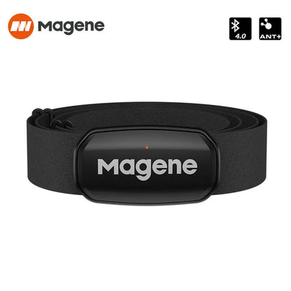 Magene H303 Herzfrequenzsensor mit Brustgurt – Bluetooth & ANT+, präzise Messung, ideal fürs Training mit App oder Radcomputer.
