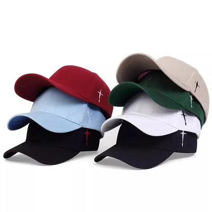Luftige Baseball Cap mit Stickerei und Gesichtsfreiheit