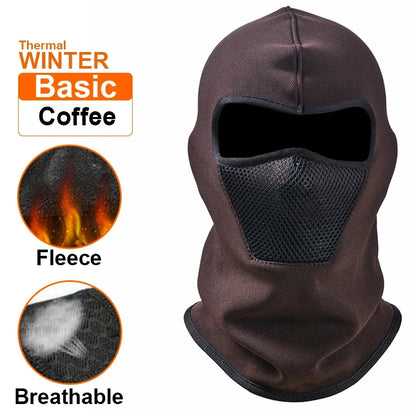 Thermo Sturmhaube – Vollgesichtsmaske aus Fleece für optimalen Kälteschutz. Ideal für Radfahren, Motorradfahren, Skifahren, Angeln und Outdoor-Abenteuer.
