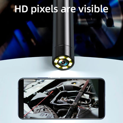 Wasserdichte Endoskopkamera mit LED, Micro-USB & Typ-C – kompakt, flexibel und ideal für Auto-Checks und schwer erreichbare Stellen.