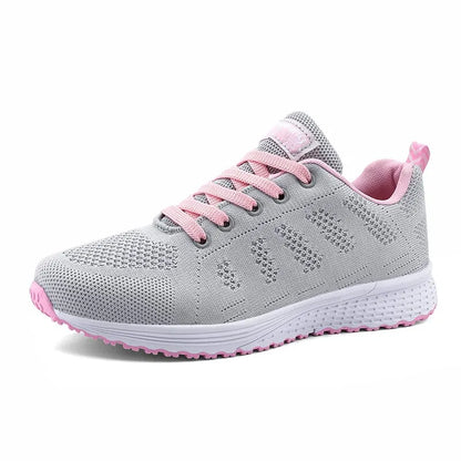 Modische Damen-Sneaker aus atmungsaktivem Mesh – leicht, bequem und ideal für Alltag, Spaziergänge oder Freizeitlooks.