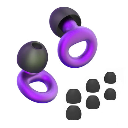 Bouchons d'oreilles en silicone avec réduction de bruit – insonorisés, confortables et idéaux pour nager, dormir ou pour un repos ininterrompu.