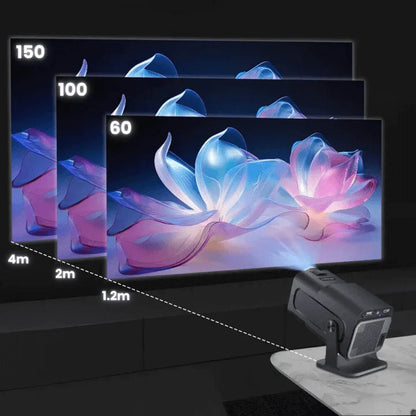 LUMEO ULTRA - Projektor mit nativer 1080P & 4K-Unterstützung – Android 11, 390 ANSI Lumen, Dual WiFi 6 & BT 5.0, ideal für Heimkino & Outdoor